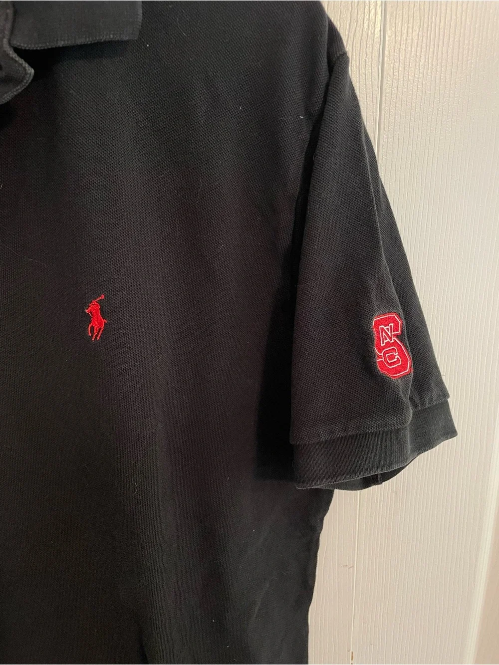 NC State University Ralph Lauren Black Polo